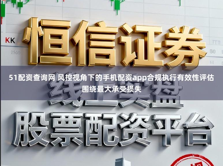 51配资查询网 风控视角下的手机配资app合规执行有效性评估围绕最大承受损失